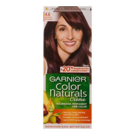 GARNIER COLOR NATURALS NOURISHING PERMANENT HAIR COLOR BURGUNDY 4.6