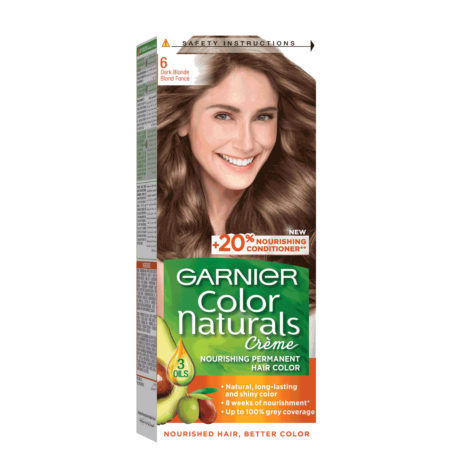 GARNIER COLOR NATURALS NOURISHING PERMANENT HAIR COLOR DARK BLONDE 6.0