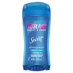 Secret Outlast Clear Gel Deodorant Completely Clean 73g