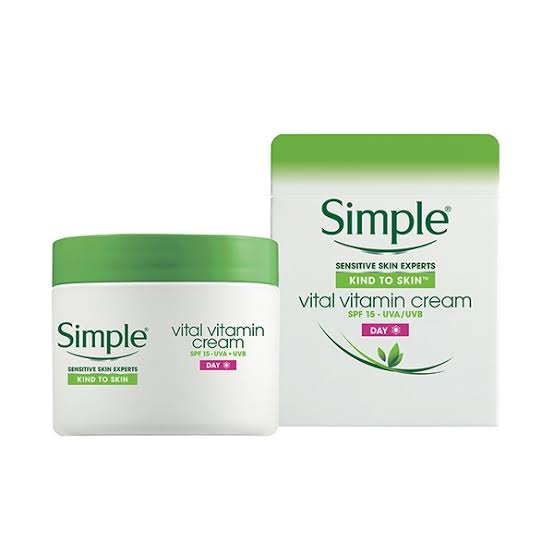 simple vital vitamin cream spf 15