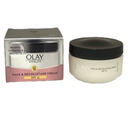 Olay Vitality Face & Decolletage Cream Spf15 50Ml