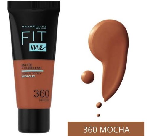 MAYBELLINE FIT ME MATTE + PORELESS FOUNDATION MOCHA 360