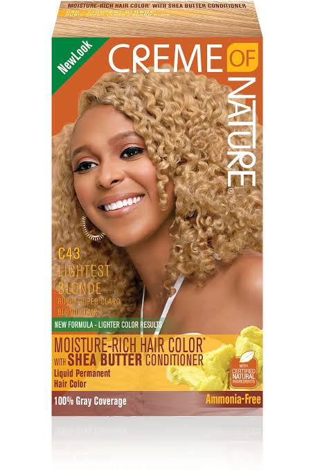 CREME OF NATURE MOISTURE RICH HAIR COLOR LIGHTEST BLONDE C43