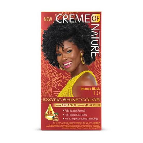 CREME OF NATURE EXOTIC SHINE HAIR COLOR NATURAL BLACK 1.0