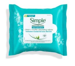 simple sensitive skin experts cleansing wipes