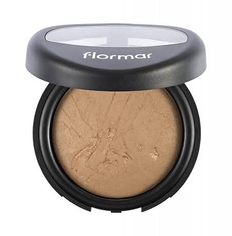 FLORMAR BAKED POWDER BEIGE WITH GOLD 021