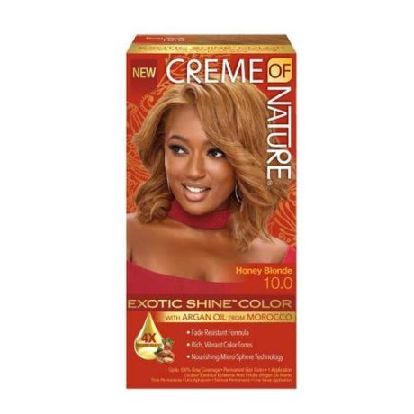 CREME OF NATURE EXOTIC SHINE HAIR COLOR HONEY BLONDE 10.0