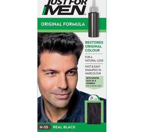 JUST FOR MEN ORIGINAL FORMULA HAIR COLOR REAL BLACK H55