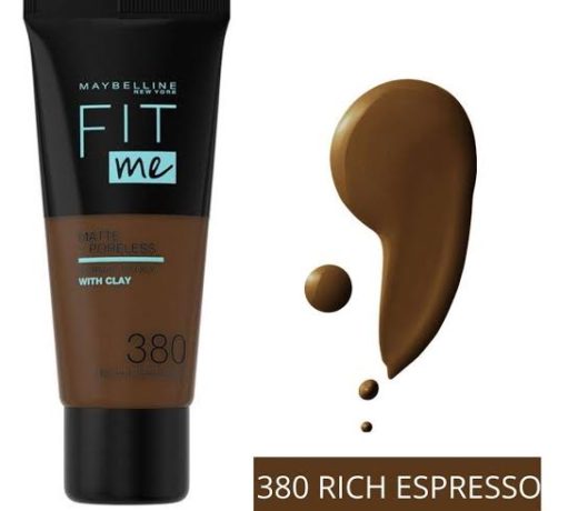 MAYBELLINE FIT ME MATTE + PORELESS FOUNDATION RICH ESPRESSO 380