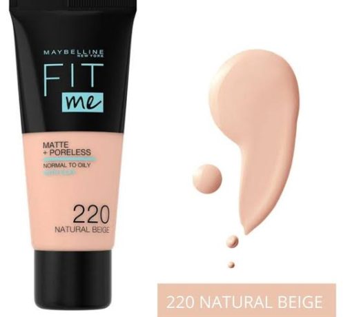 MAYBELLINE FIT ME MATTE + PORELESS FOUNDATION NATURAL BEIGE 220