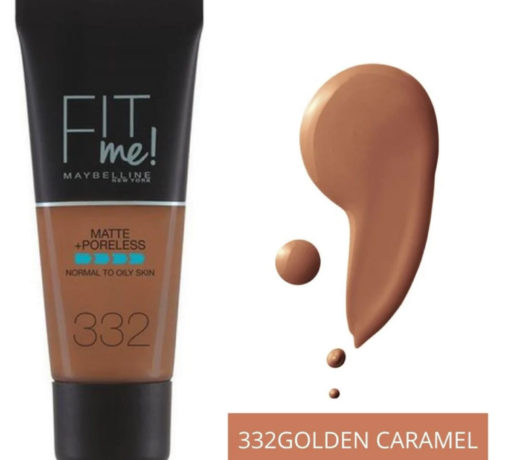 MAYBELLINE FIT ME MATTE + PORELESS FOUNDATION GOLDEN CARAMEL 332