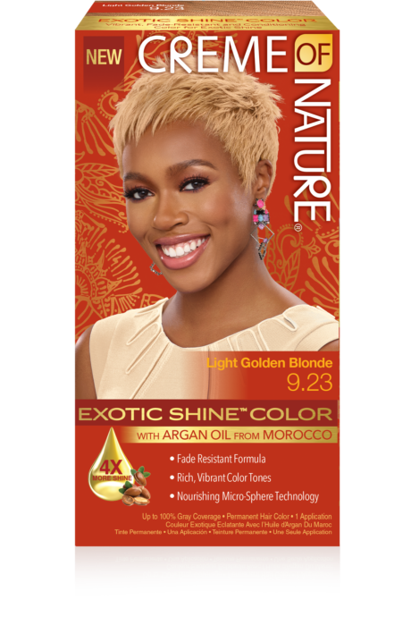 CREME OF NATURE EXOTIC SHINE HAIR COLOR LIGHT GOLDEN BLONDE 9.23