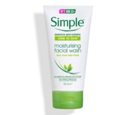 simple kind to skin facial wash