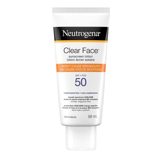 neutrogena clear face oil free