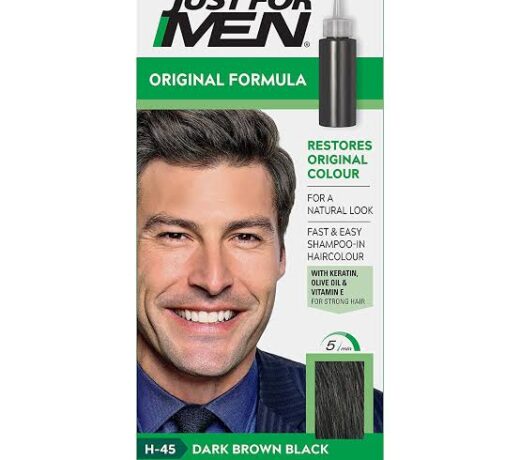 JUST FOR MEN ORIGINAL FORMULA HAIR COLOR DARK BROWN BLACK H45