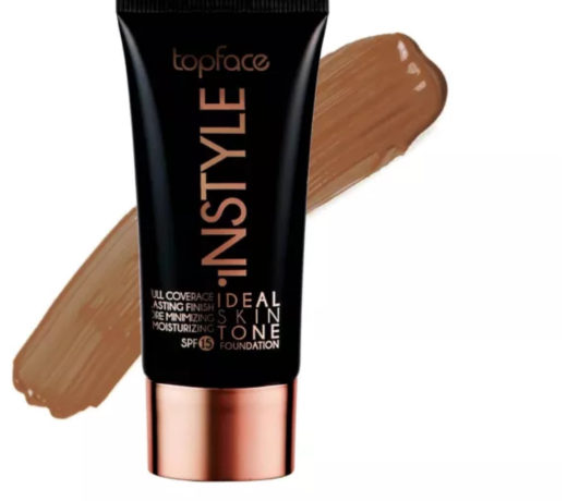 TOPFACE INSTYLE FULL COVER IDEAL SKIN TONE FOUNDATION BROWN SUGAR 207