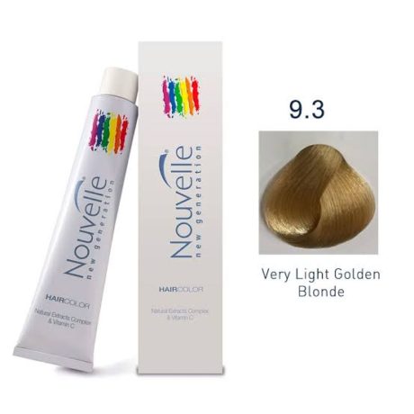 NOUVELLE NEW GENERATION HAIR COLOR CREAM VERY LIGHT GOLDEN BLONDE 9.3