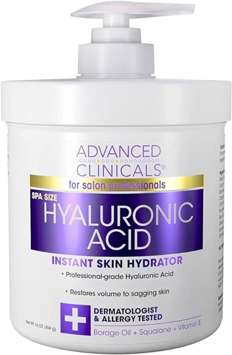 Advanced Clinicals Hyaluronic Acid Instant Skin Hydrator 16Oz