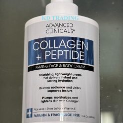 Advanced Clinicals Collagen +Peptide Firming Face And Body Cream 15Oz