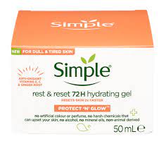 Simple Rest & Reset 72H Hydrating Gel 50Ml