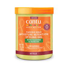 Cantu Shea Butter Flexible Hold Moisture Retention Styling Gel With Flaxseed & Olive 18.5 Oz