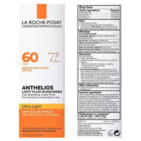 La Roche Posay Light Fluid Sunscreen Spf 60 50Ml