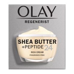 Olay Regenerist Shea Butter +Peptide 24 Fragrance-Free Rich Cream 1.7Oz