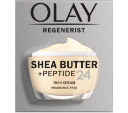 Olay Regenerist Shea Butter +Peptide 24 Fragrance-Free Rich Cream 1.7Oz