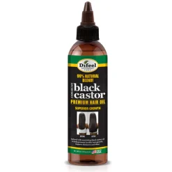 Defeel Black Castor  Premium Hair Oil Superior Growth Oil 8Oz