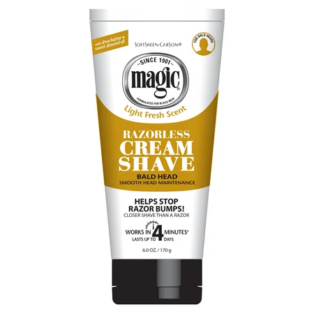 Magic Razorless Cream Shave Bald Head 170Gm