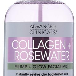 Advanced Clinicals Collagen + Rosewater Facial Mist 8 Oz