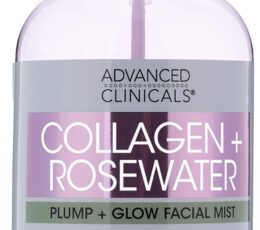 Advanced Clinicals Collagen + Rosewater Facial Mist 8 Oz