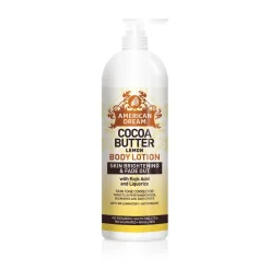 American Dream Cocoa Butter Lemon with Kojic Acid & Liquorice Lotion (16oz)