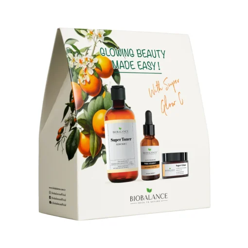 Bio Balance Super Toner Glow Skin C + Pure Vitamin C Serum + Super Glow Cream Kit