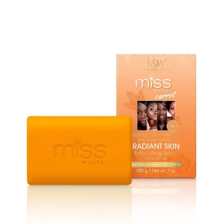 Fair & White Miss White Carrot Exfoliating Soap Tonic Scrub 200g