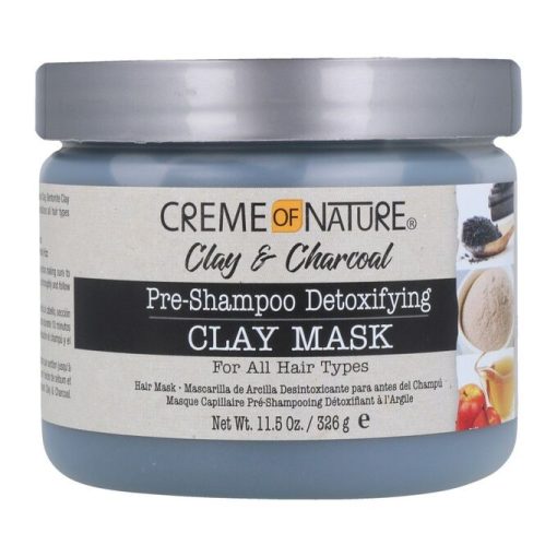 Crème of Nature Clay & Charcoal Pre-Shampoo Detoxifying Mask 326g