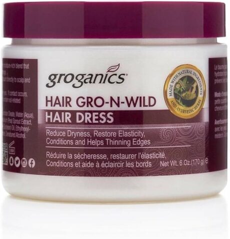 Groganics Hair Gro-N- Wild Conditioning Creme 6Oz