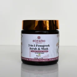Sorano Organics 2 in 1 Fenugreek Scrub & Mask 100gm