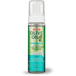 Ors Olive Oil Max Moisture Super Soft Style Curl Defining Mousse With Rice Water & Electrolytes 7oz