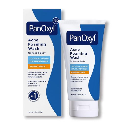 PanOxyl Acne Foaming Wash 10% Benzoyl Peroxide  Maximum Strength 5.5 Oz