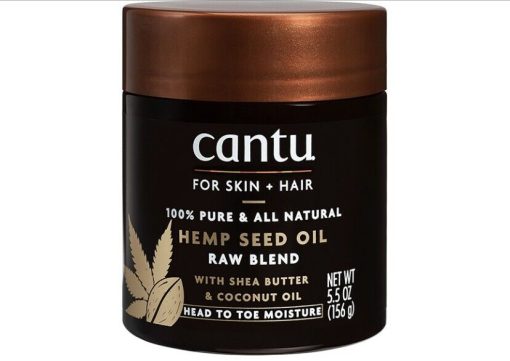 Cantu For Skin + Hair 100% Pure & All Natural Hemp Seed Oil Raw Blend 156g
