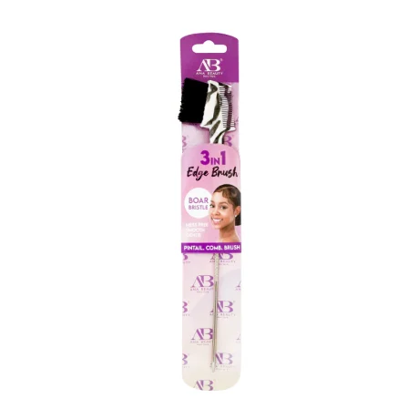 Ana Beauty 3-In-1 Edge Brush Boar Bristle
