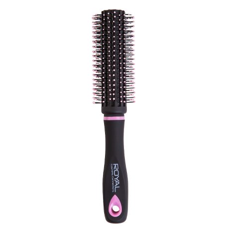Royal Cosmetic Black/ Pink Large Radial Hair Brush