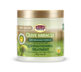 Africa Pride Olive Miracle Anti-Breakage Formula Strengthening Treatment 170g