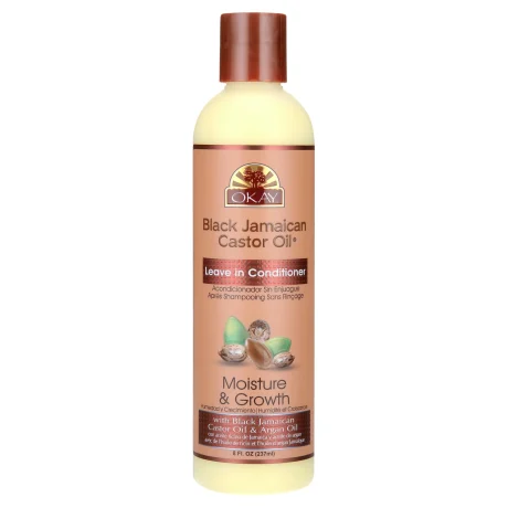Okay Black Jamaican Castor Oil Moisture & Growth Leave-In Conditioner 237ml