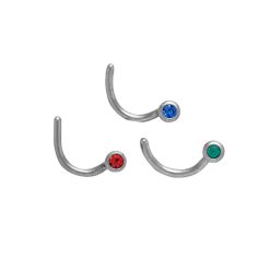 Studex Nose Screw Lt Siam/Emerald/ Saphhire A4 2008 1mm