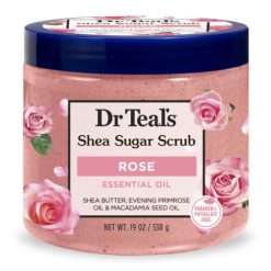 Dr Teal's Shea Sugar scrub Rose Essential Oil 538g