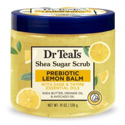 Dr Teal's Shea Sugar Scrub Prebiotic Lemon Balm 538g