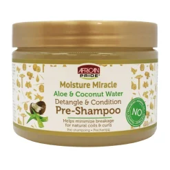 African Pride Moisture Aloe & Coconut Water Miracle Pre-Shampoo 12oz